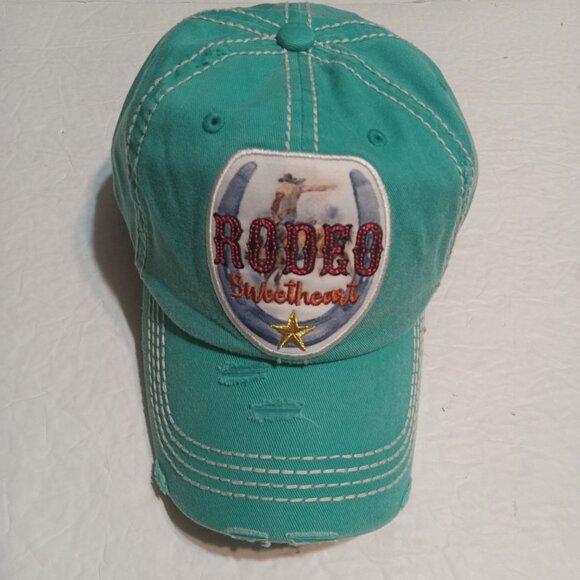 KBETHOS Vintage Women's Rodeo Sweetheart Distressed Western Hat/Cap OSFM - Picture 2 of 7